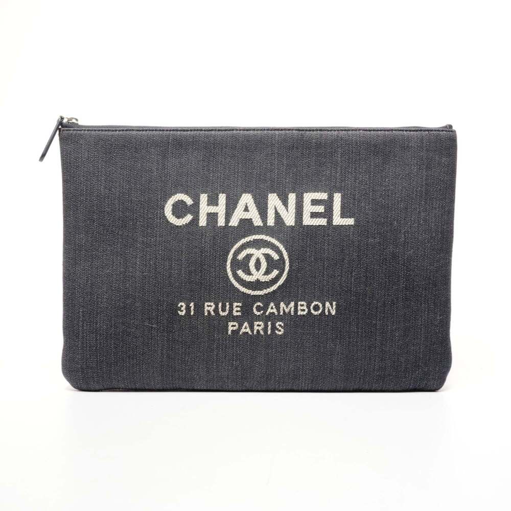 CHANEL Blue Clutch Bag - Picture 1 of 11
